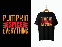 Herbst-T-Shirt-Design vektor