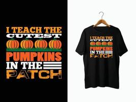 Herbst-T-Shirt-Design vektor