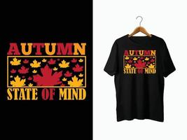 Herbst-T-Shirt-Design vektor