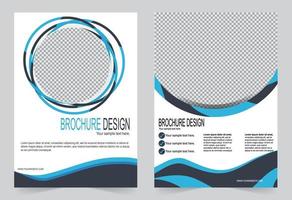 einfache Kreis Design Jahresbericht Cover Template Set vektor