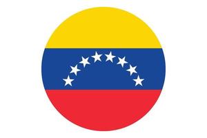 cirkel flagga vektor av venezuela