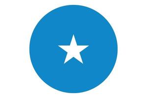 Kreisflaggenvektor von Somalia auf weißem Hintergrund. vektor