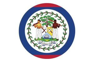 kreis flaggenvektor von belize vektor