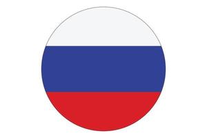 cirkel flagga vektor av ryssland