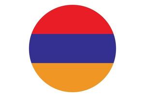 cirkel flagga vektor av armenia