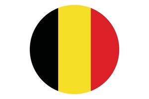 cirkel flagga vektor av belgien