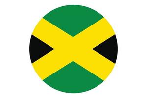 cirkel flagga vektor av jamaica