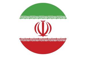 cirkel flagga vektor av iran