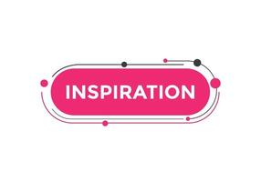 inspiration knapp. inspiration Tal bubbla. färgrik webb baner. vektor illustration. inspiration märka tecken mall