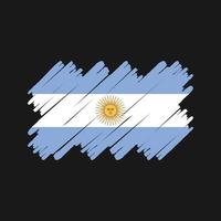 argentina flagga borste. National flagga vektor