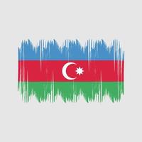 azerbaijan flagga buske slag. nationell flagga vektor