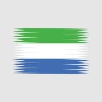 Sierra Leone Flaggenvektor. Nationalflagge vektor