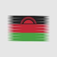 malawis flagga vektor. National flagga vektor