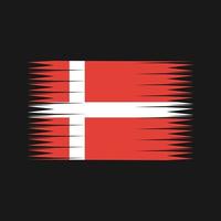 danmark flaggvektor. National flagga vektor