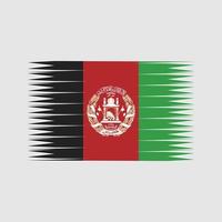 Afghanistan flagga vektor. National flagga vektor