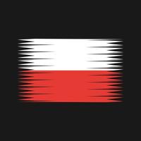 Vektor der polnischen Flagge. Nationalflagge