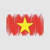 vietnam flagga buske slag. nationell flagga vektor