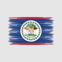 belize flagga borste. National flagga vektor