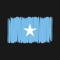 somalia flag pinselstriche. Nationalflagge vektor