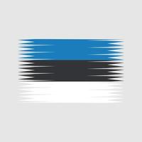Vektor der estnischen Flagge. Nationalflagge