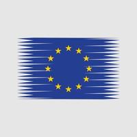 Europeiska flaggan vektor. National flagga vektor