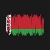 weißrussische flagge buschstriche. Nationalflagge vektor