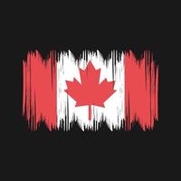 kanada flagga buske slag. nationell flagga vektor