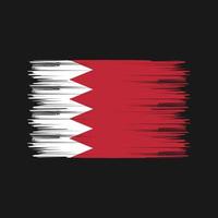 Bahrain flaggborste. National flagga vektor