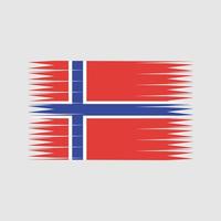Norwegen-Flaggenvektor. Nationalflagge vektor