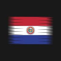 paraguay flagga vektor. National flagga vektor