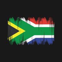 Buschstriche der südafrikanischen Flagge. Nationalflagge vektor