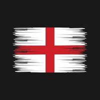 England-Flagge-Pinsel. Nationalflagge vektor