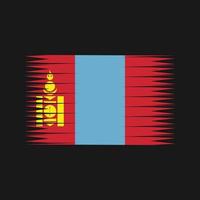 mongoliet flagga vektor. National flagga vektor