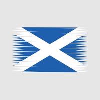 Skottlands flagga vektor. National flagga vektor