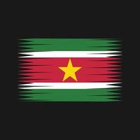 Surinam-Flaggenvektor. Nationalflagge vektor