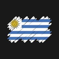 Bürste der Uruguay-Flagge. Nationalflagge vektor