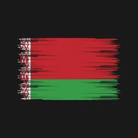 Weißrussland-Flaggenbürste. Nationalflagge vektor