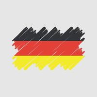 tysk flaggborste. National flagga vektor