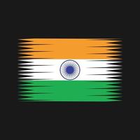 Indien flagga vektor. National flagga vektor