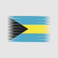 Vektor der Bahamas-Flagge. Nationalflagge