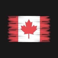Kanada-Flagge-Pinsel. Nationalflagge vektor