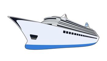 Kreuzfahrtschiff-Vektor-Illustration vektor