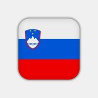 slovenien flagga, officiella färger. vektor illustration.