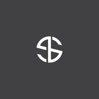 bs anfangsbuchstabe logo design kostenloser download vektor