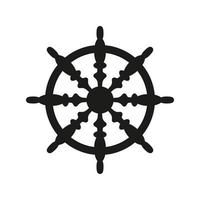 Entwurfsvorlage für nautische Lenkrad-Symbolvektoren vektor
