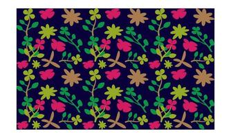 Wiederholtes Muster Blätter Baum Allover-Design Textil-Febric-Druck vektor