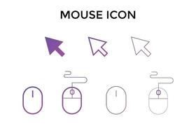 uppsättning av mus och markören ikoner. mus klick pekare markören för hemsida eller andra vektor