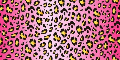 nahtloses muster des rosa leoparden. animalischer Druck. Ideal zum Bedrucken von Stoff und Papier. Vektor handgezeichneten Hintergrund