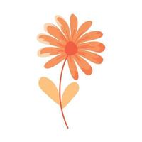orange vår blomma vektor