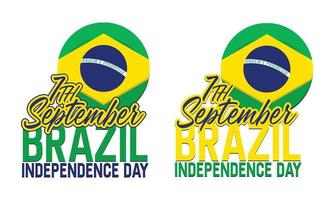 brasilien-unabhängigkeitstag-vektor-designillustration für feiernden moment vektor